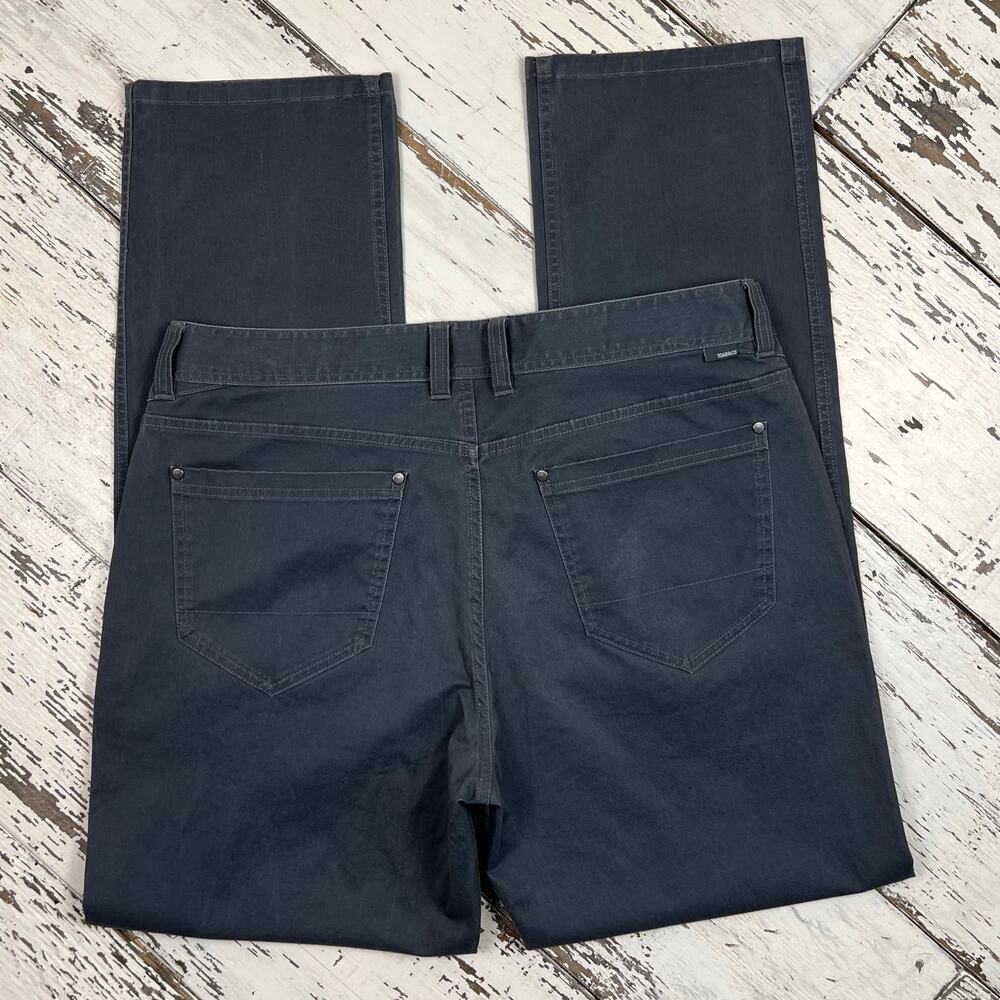 Toad&Co Mission Ridge pants men’s 36x34 5 pocket pant lean fit charcoal gray - Picture 3 of 9